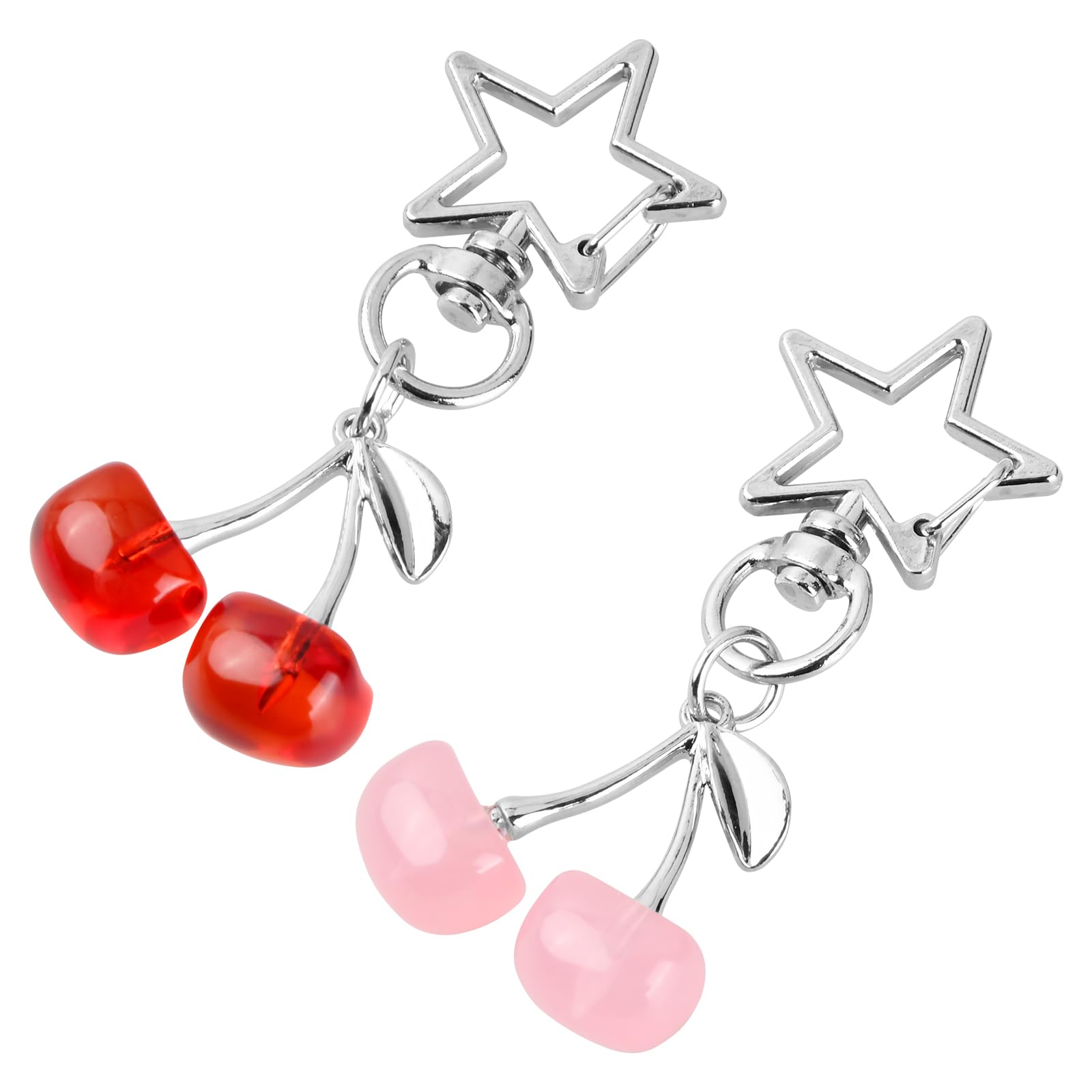 Kaiyzo 2 Pcs Cherry Keyring, Cute Keychain Gifts for Women, Cherry