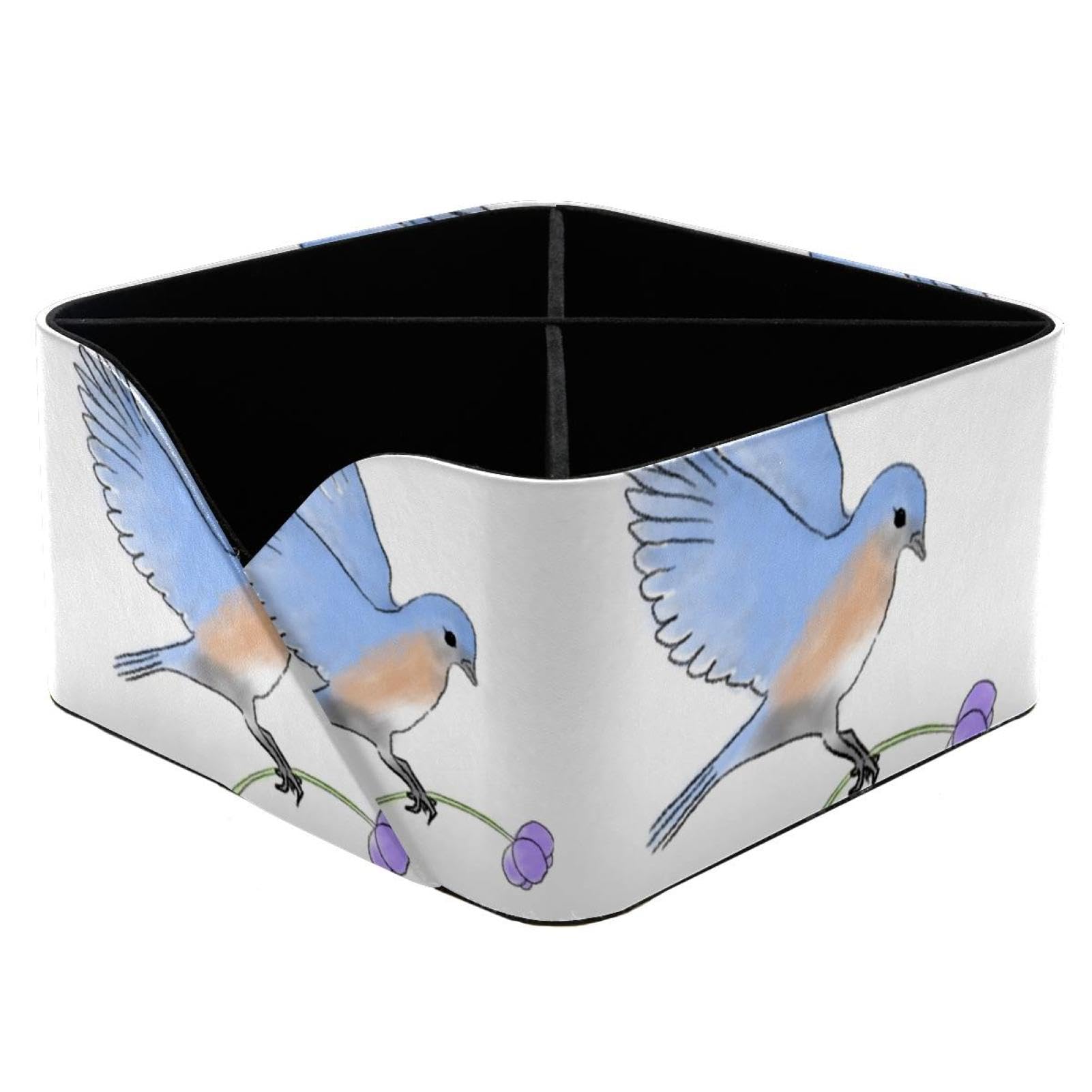 Organiseur de bureau oiseau avec grands compartiments à maquillage