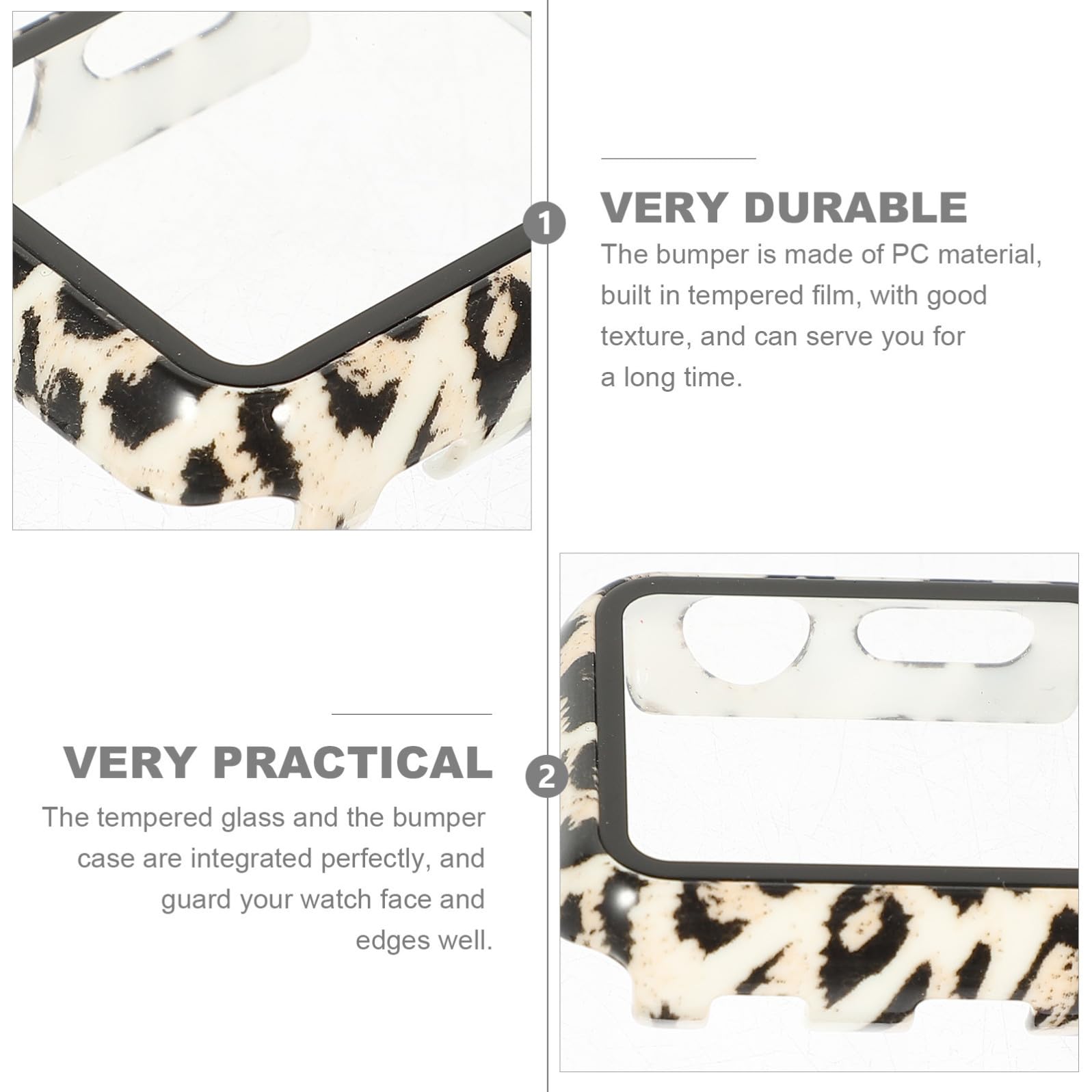 jojofuny 20pezzi Cover Rigida Con Pellicola Protettiva Temperato Per Protezione Completa Con Design Moderno e Pattern Accattivanti Leopardo Mucca Zebra