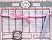 Creative Hobbies® Magnetic Weekly Calendar Memo Notepad Set, 52 Sheets with Pen & Decorative Magnet -Country Heart Design