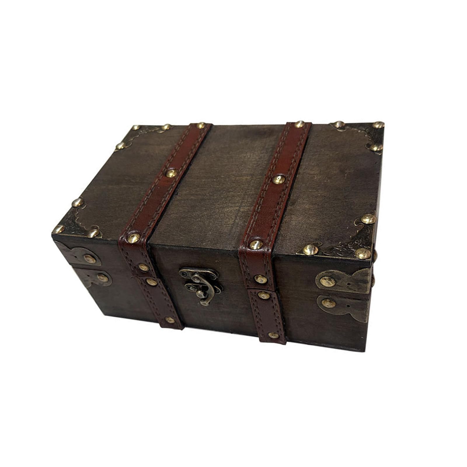 Carotoe F Antique Styles Lockable Wooden Trinket Organiser Jewelry Storage Container With Home Decoration Accessory Wooden Jewelry Storage Box With