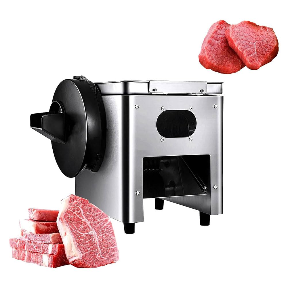 AYCDL Commercial 850W Electric Meat & Vegetable Cutter, Meat Cutter Slicer Cutting Machine, for Household, Commercial