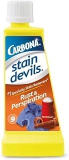 Carbona Stain Devils® #9 – Rust & Perspiration | Professional Strength Laundry Stain Remover | Multi-Fabric Cleaner | Safe On Skin & Washable Fabrics | 1.7 Fl Oz, 1 Pack
