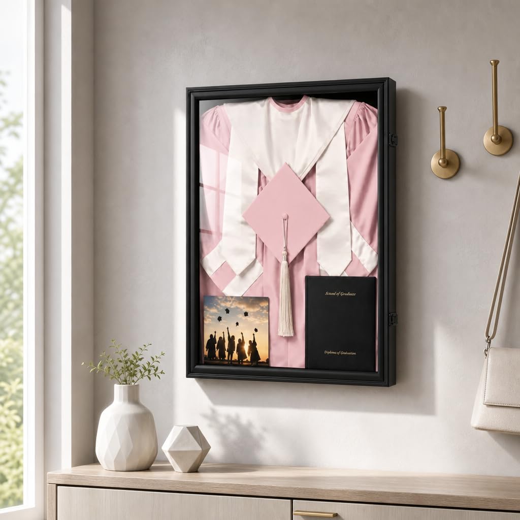 IHEIPYE 17x23 Black Graduation Shadow Box Frame