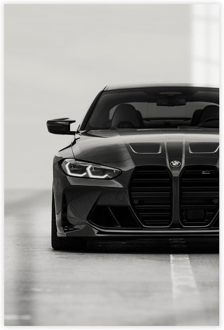 Amazon.com: LZHUYE BMW Car Posters For Boys Room Decor Racing Car Wall ...