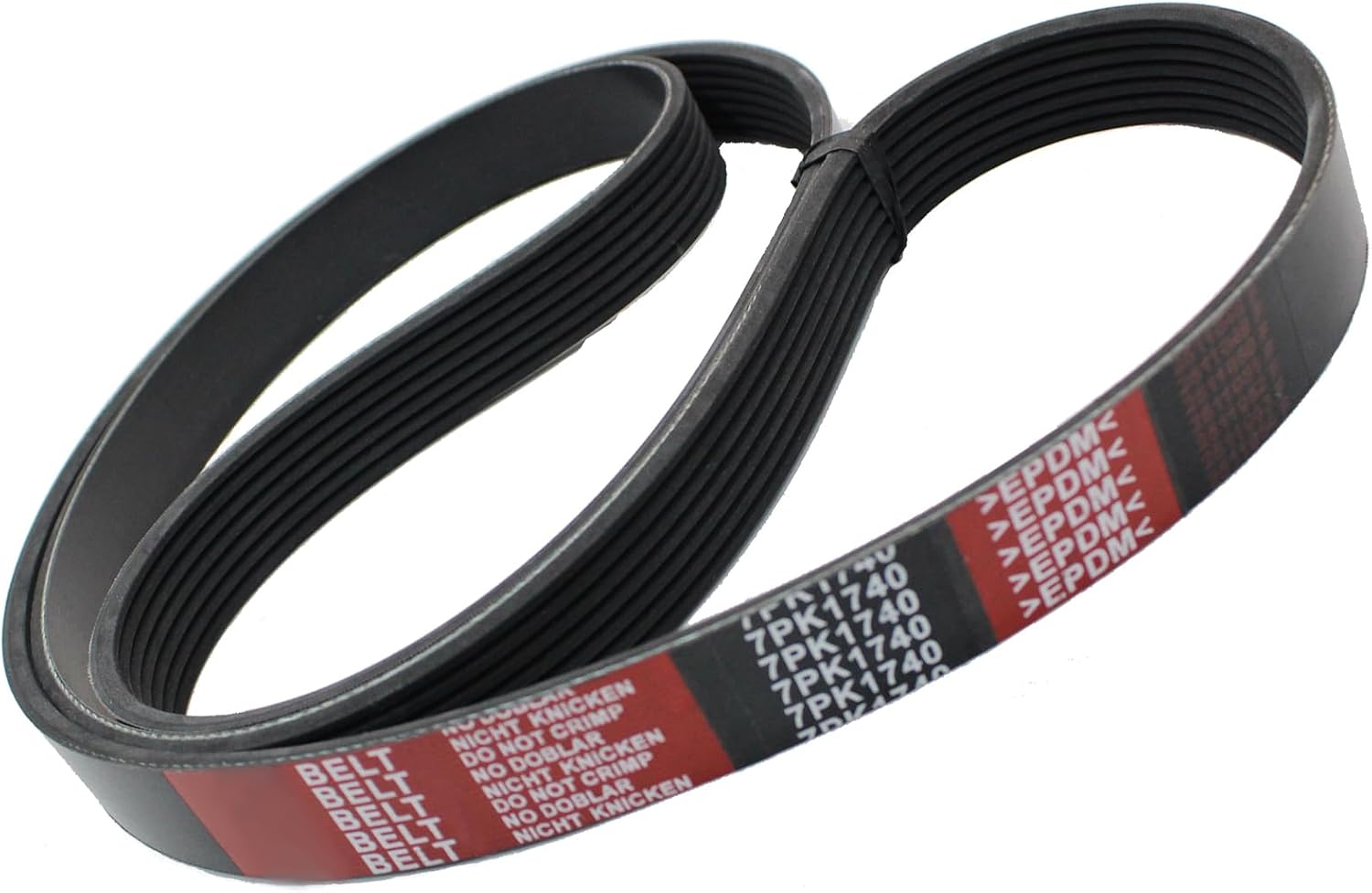 AUCERAMIC Engine Serpentine Drive Belt Fit 2010-2011 for Honda CR-V LX EX EX-L 2.4L Replace# K070685, 7PK1740, 56992REZA01