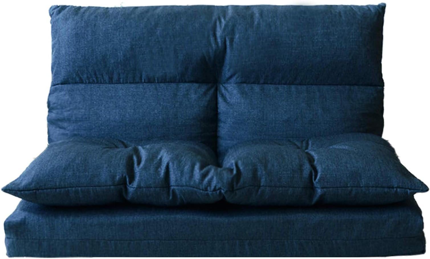 Floor Chaise Lounge Sofa Chair,JULYFOX Adjustable Folding Lazy Sofa Futon Bed Recliner Sofa Couch Floor Gaming Chair-Blue