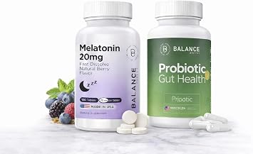Balancebreens Melatonin + Probiotics Sleep & Gut Support Bundle