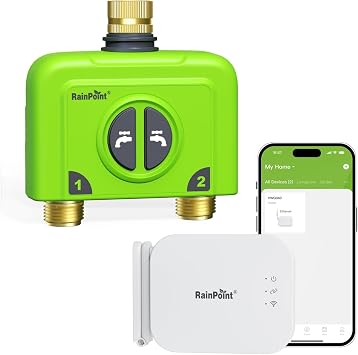 RAINPOINT 2 Zone WiFi Water Timer with Ethernet Hub