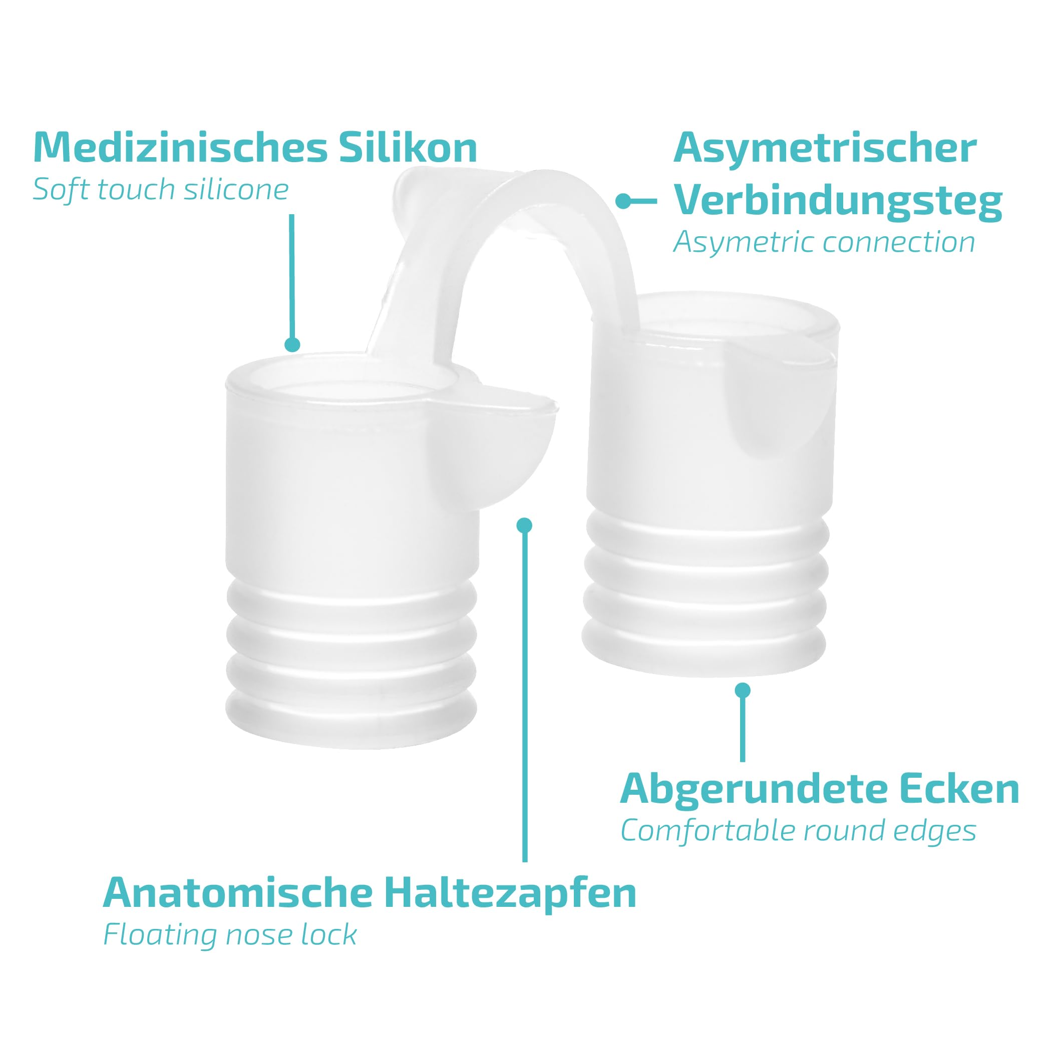Nasivent Tube Plus Starter Set – Nasendilatator (5 Größen XS–XL) zur Unterstützung der Nasenatmung, gegen Schnarchen – wiederverwendbar, Alternative zu Nasenpflaster – seit über 15 Jahren bewährt