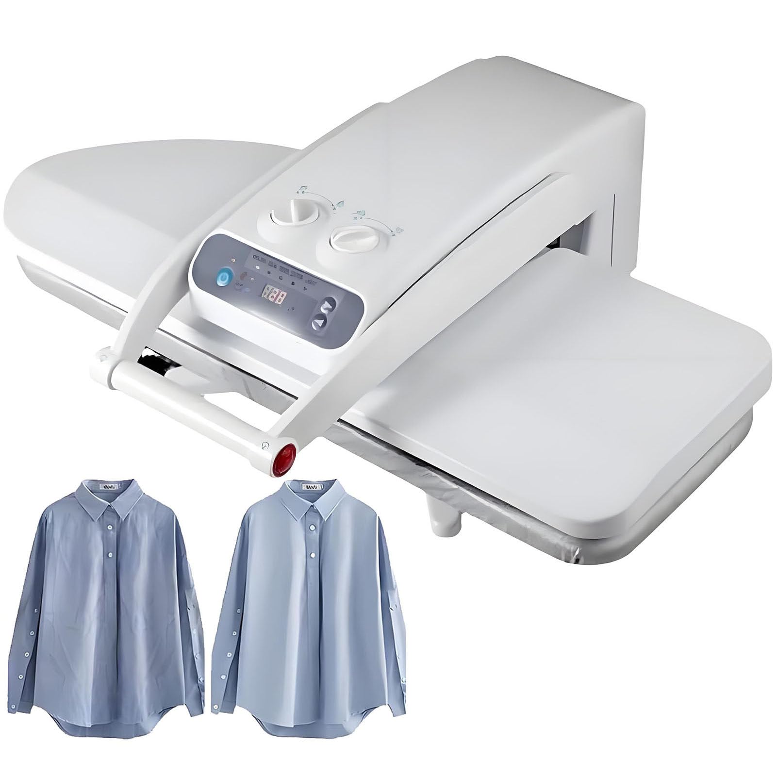 Stira Camicie,Pressa a Vapore 1800W,Serbatoio 300ml Integrato,Regolazione Temperatura,Doppia Piastra 800×310mm,Pressione 50kg,Ferro da Stiro Automatico per Camicie