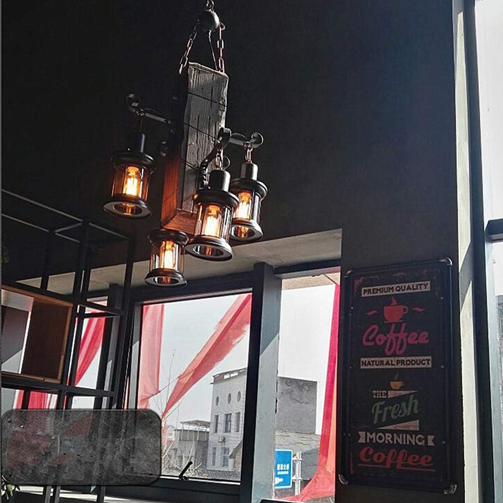 Flаѕh Sаlе LADIQI Industrial Vintage Wooden Hanging Pendant Light Retro Loft Lantern Chandelier 4 Lights Suspension Lighting Fixture for Coffee Shop Restaurant Frее Shірріng Ovеr $50 LADIQI Industrial Vintage Wooden Hanging Pendant Light Retro Loft Lantern Chandelier 4 Lights Suspension Lighting Fixture for Coffee Shop Restaurant