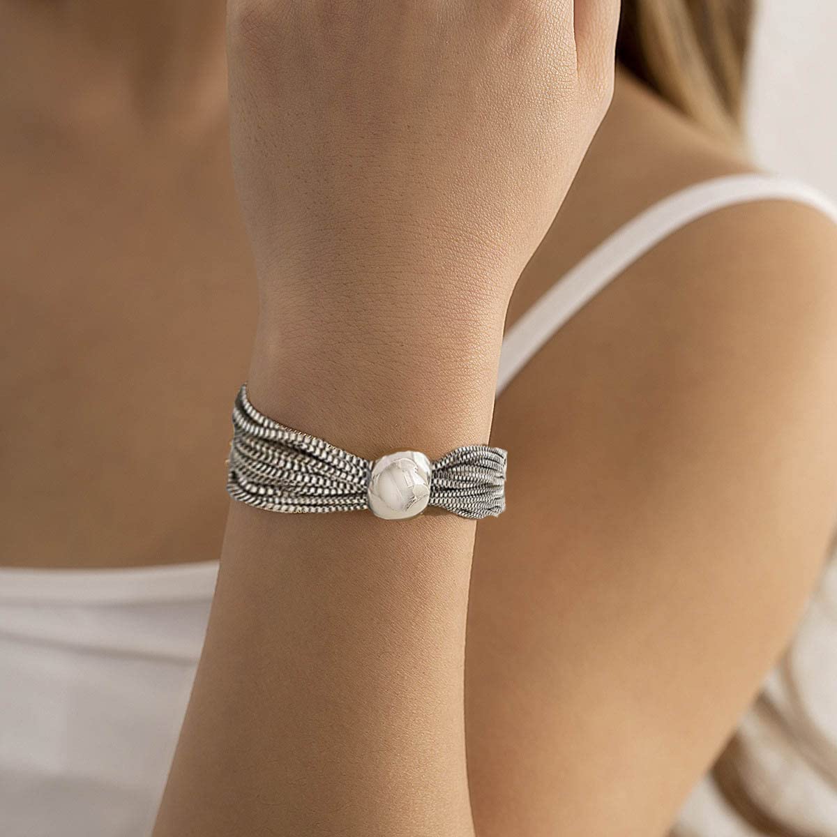 Geometrica Rotonda Sfera Choker Collana Catena Spessa Collane Punk