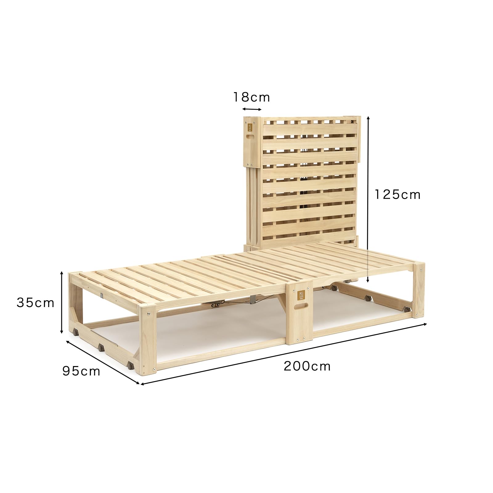 Amazon.co.jp: 軽量折りたたみベッド 桐らくね プレミアム35 【日本
