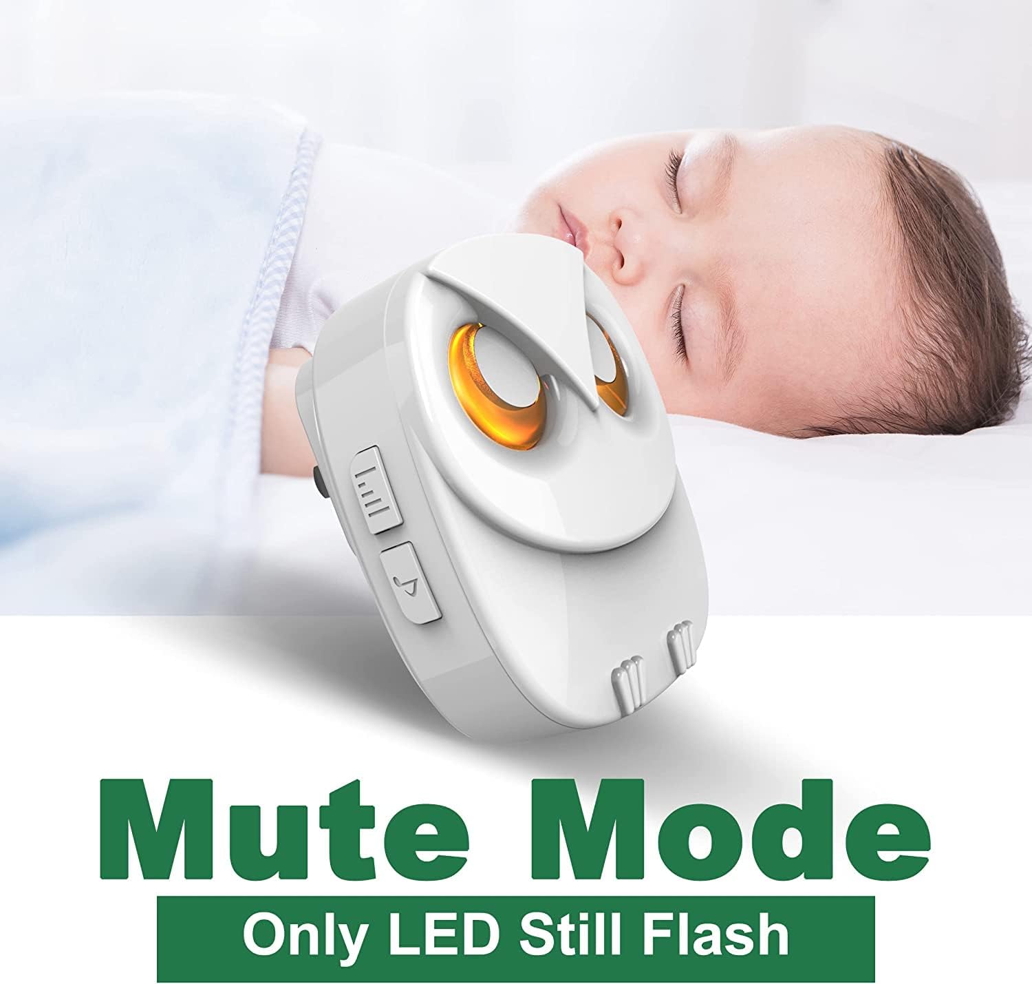 Doorbell Receiver in Mute Mode with LED Flash