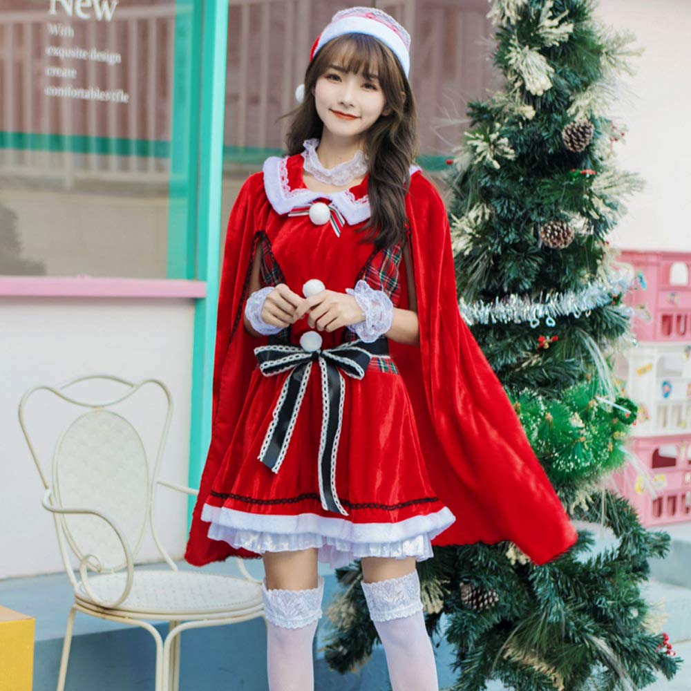 Amazon | クリスマス コスプレ 女 可愛い ワンピース レディース