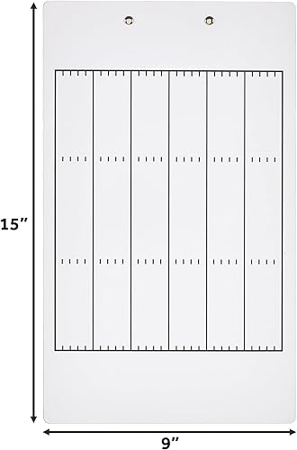 Vista 20 de Murray Sporting Goods Portapapeles de borrado en seco Pizarra blanca de borrado en seco de doble cara