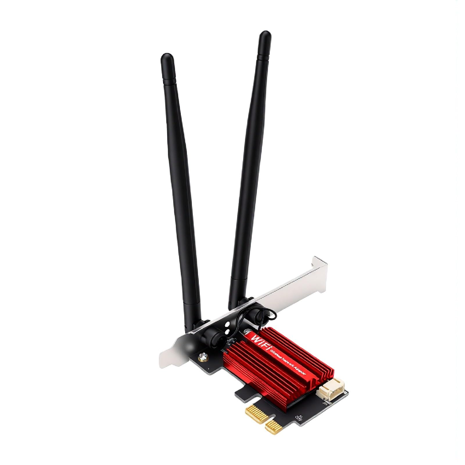 VBESTLIFE Tarjeta Inalámbrica AX1800 WiFi 6E PCIe, 1800Mbps de Doble Banda 5GHz 2,4GHz con Bluetooth 5.2, Chip MT7921, OFDMA MU MIMO para Computadora de Escritorio