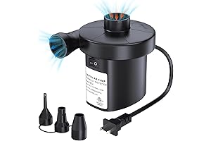 Powerful PULIDIKI Air Pump for Inflating Deflating Air Mattress Bed, Pool Toys, Raft, Boat