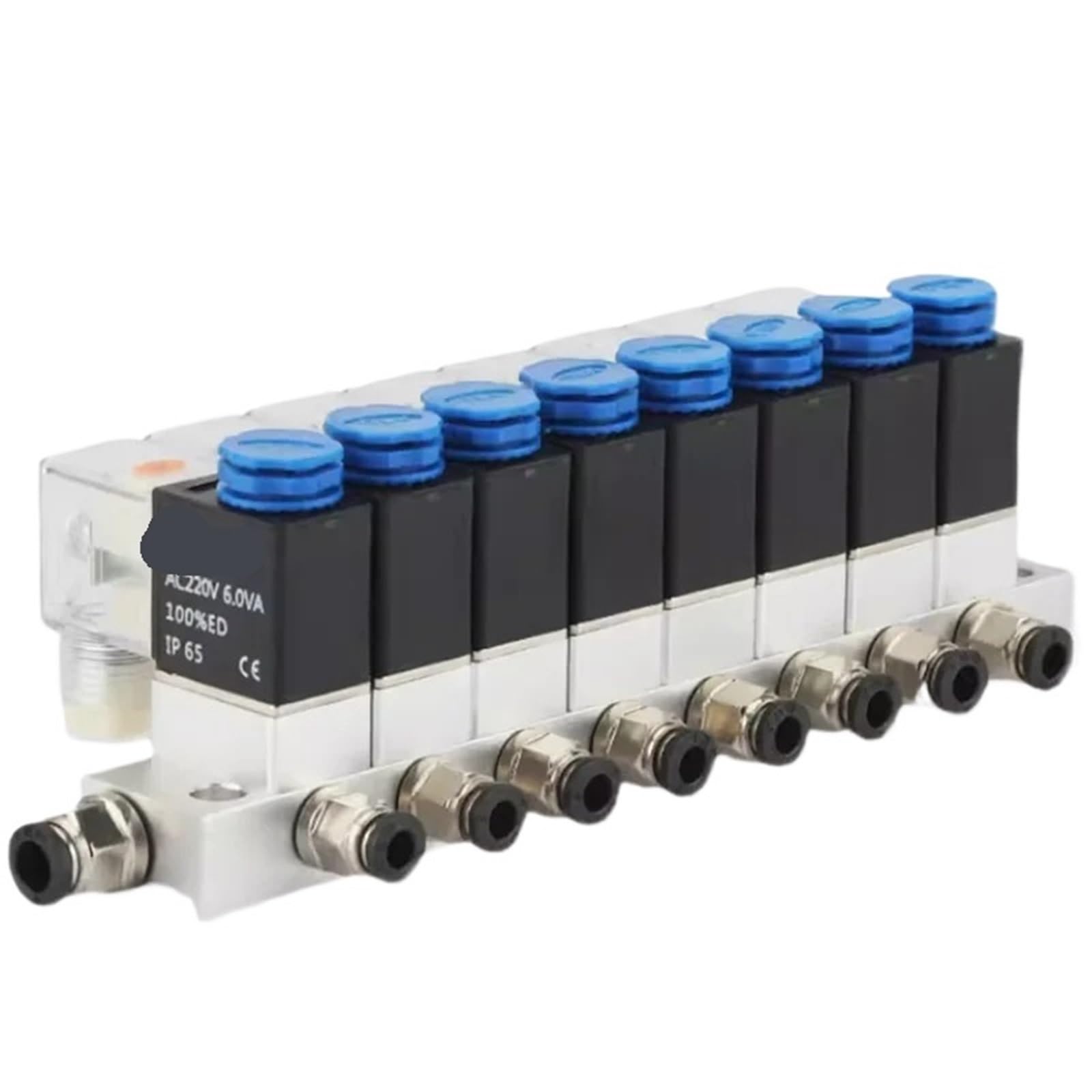 1 válvula solenoide de colector combinada multivía 2V025, múltiple entrada y una salida, adecuada for usar con bombas(Three in one out)