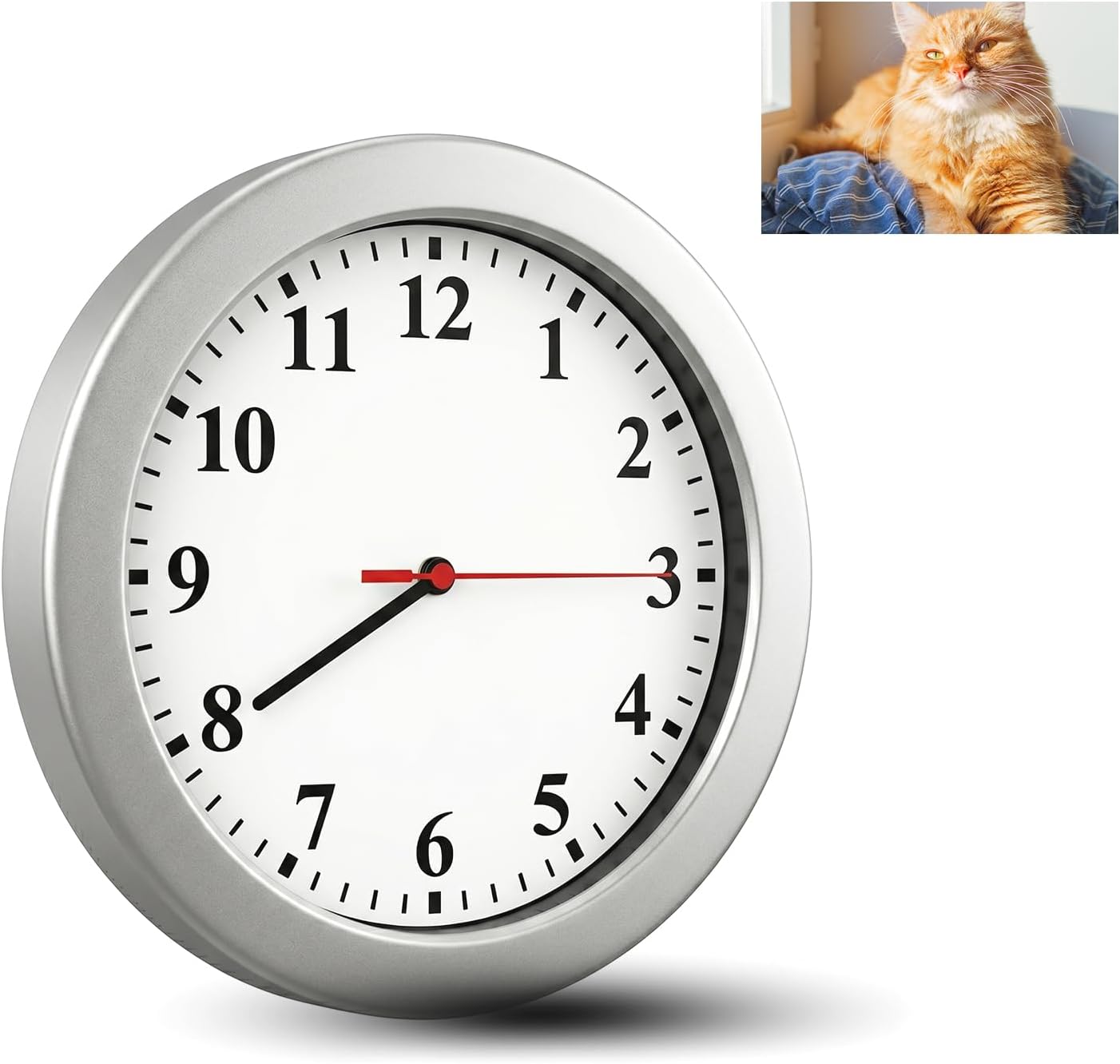 Hidden Spy Camera Wall Clock Video Only for Home Office Secu