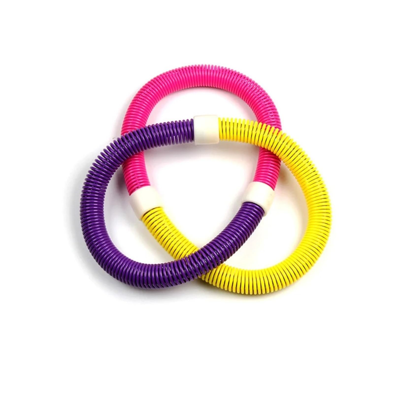 Hula hoop pieghevole a molla Anello fitness in plastica Attrezzatura for allenamento addominale tonificante for adulti