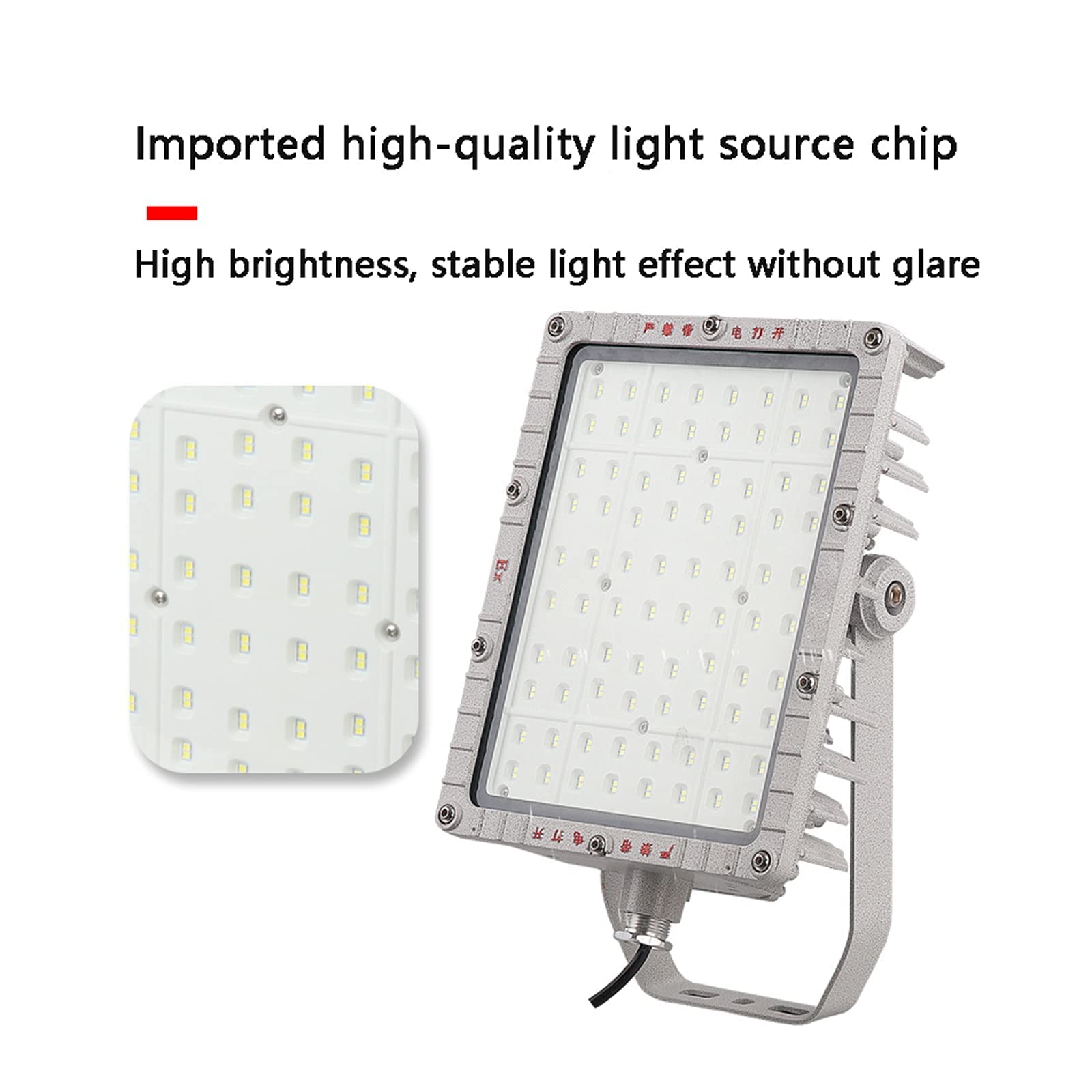 Zewnętrzne reflektory LED, przeciwwybuchowe, 100 W, 150 W i 180 W, światła bezpieczeństwa, oświetlenie robocze ścienne, wysoka przepuszczalność światła, używane na benzynie, 400 W