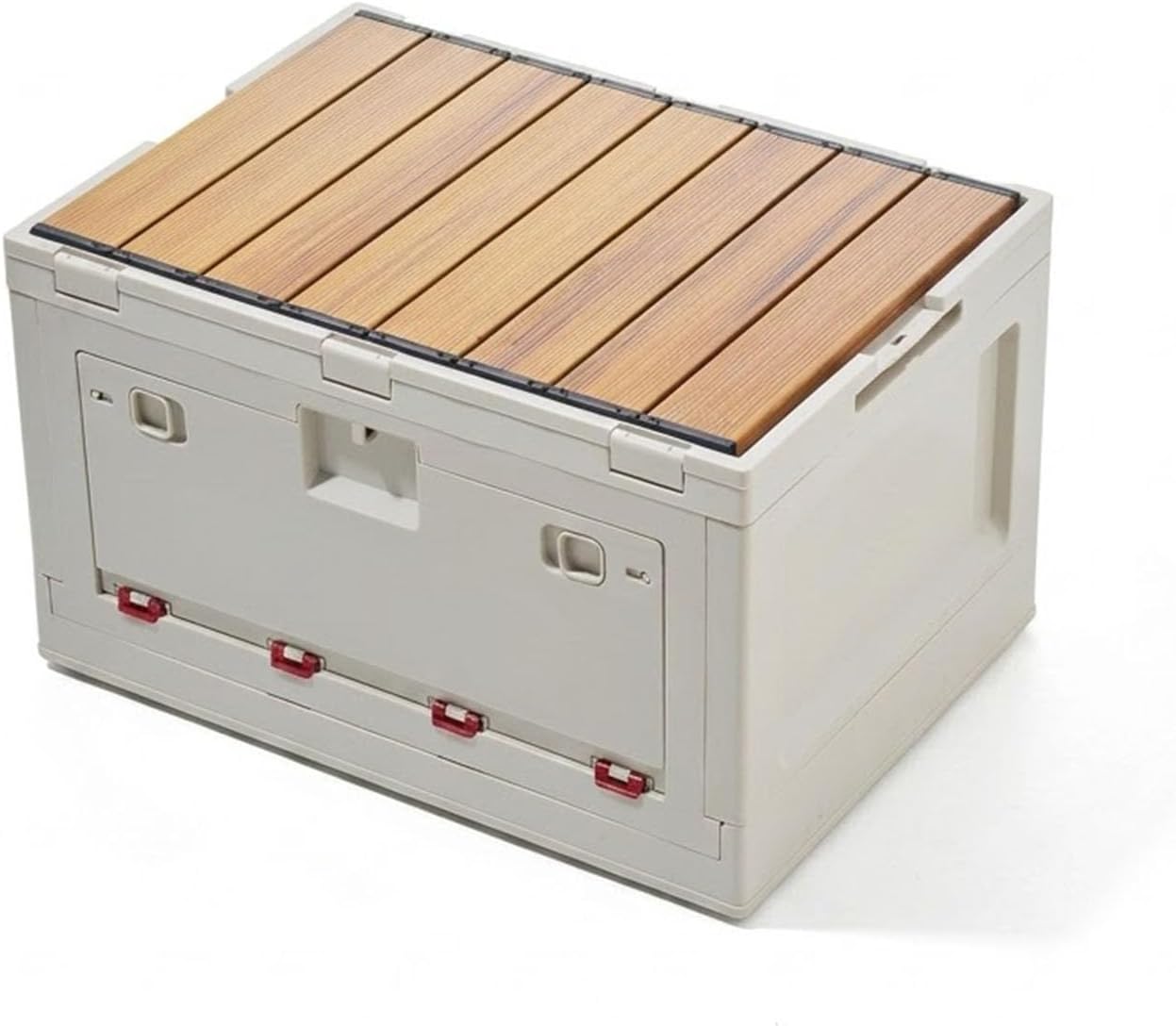 Foldable Camping Storage Box with Aluminum Tabletop