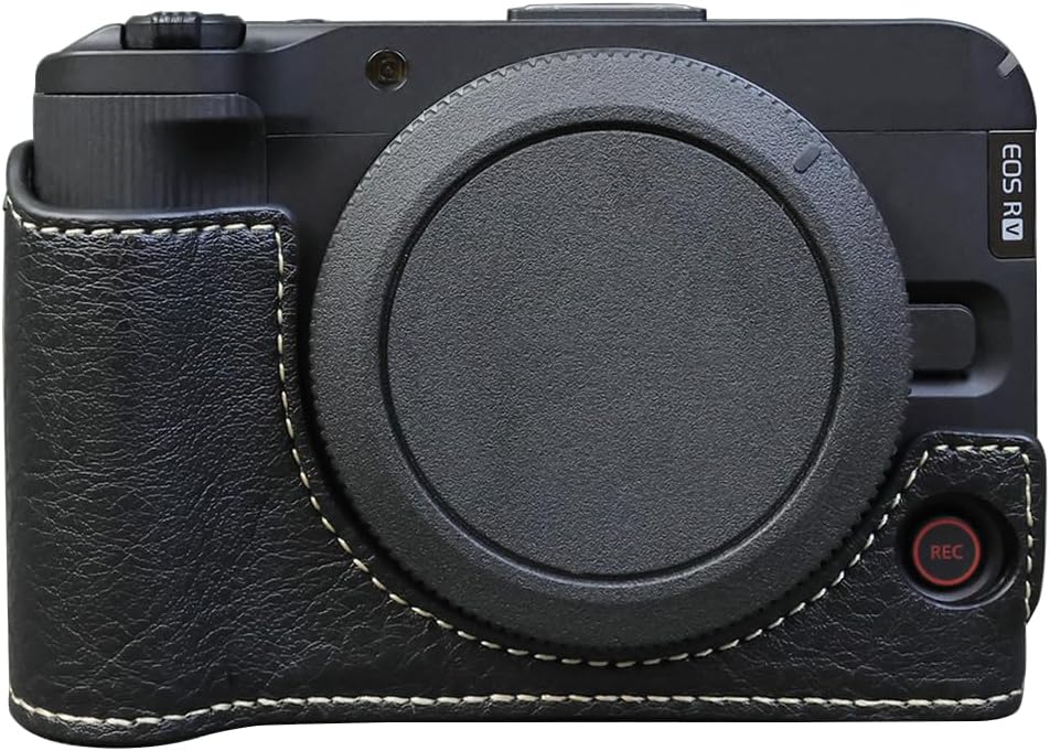 本革 新品 Canon キャノン EOS R50用 本革カメラケース ブラック Amazon.co.jp: Kinokoo EOS R50ケース、Canonキヤノン EOS R50
