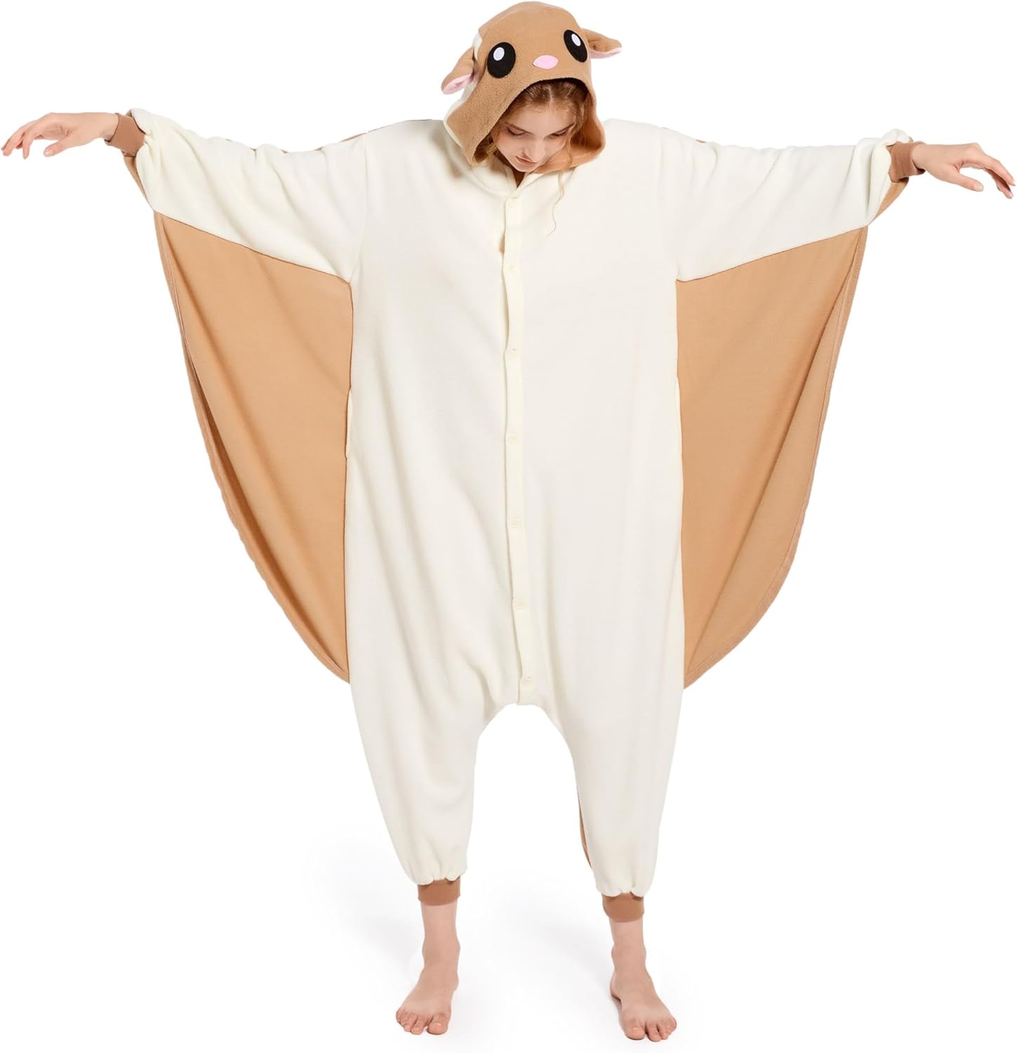 CANASOUR Halloween Custume Adult Anime Unisex Cow Polyster Women's Onesie Costume