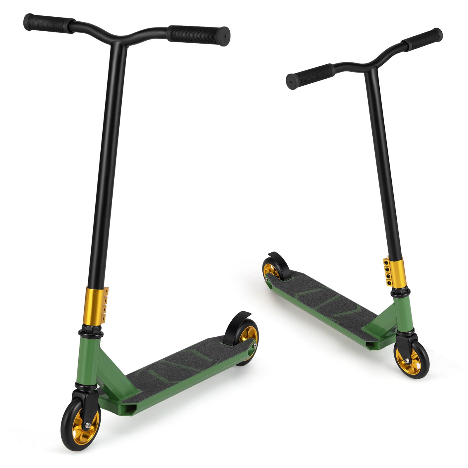 COSTWAY Scooter Acrobatico per Bambini, Monopattino Freestyle con 2 Ruote PU e Ampia Pedana in Alluminio, Scooter Pro per Trucchi Leggero da Strada per Bambini 10+ Anni, Carico 100 KG