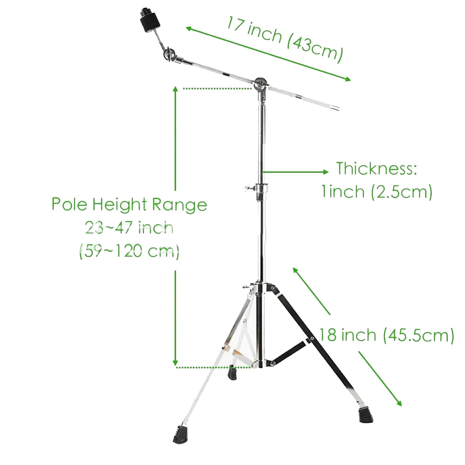 Amazon.co.jp: シンバルスタンド、23.2-47.2インチの高さ調節可能な