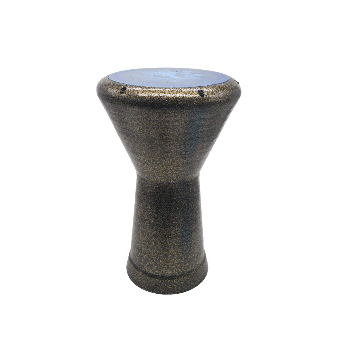 Darbuka derbaki egiziano professionale a percussione, alluminio metallizzato color oro ossidato