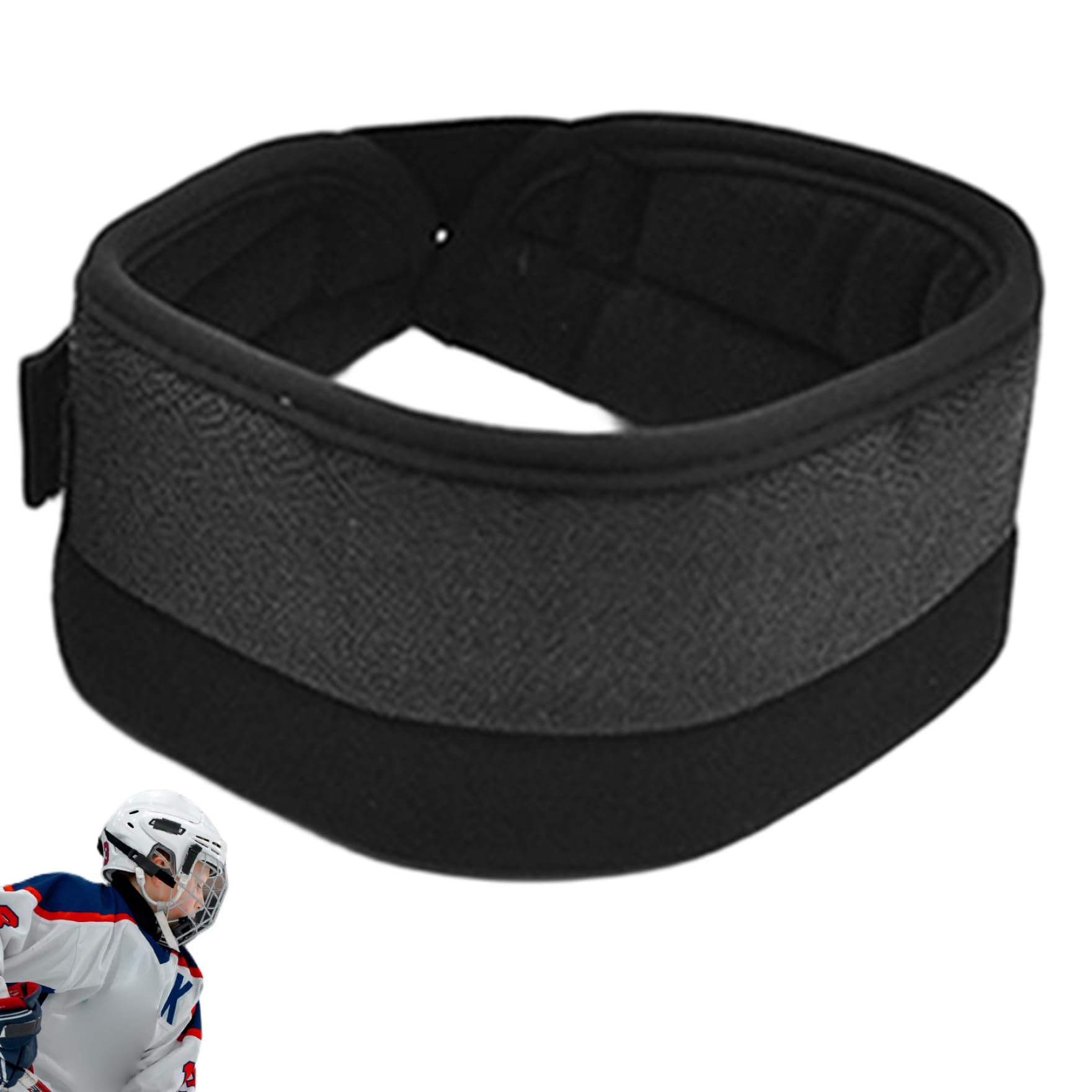 Jorzer Protège-Cou de Hockey pour Jeunes et Enfants, protège-Cou de Hockey réglable résistant aux coupures pour Les Articles Sport d'hiver.