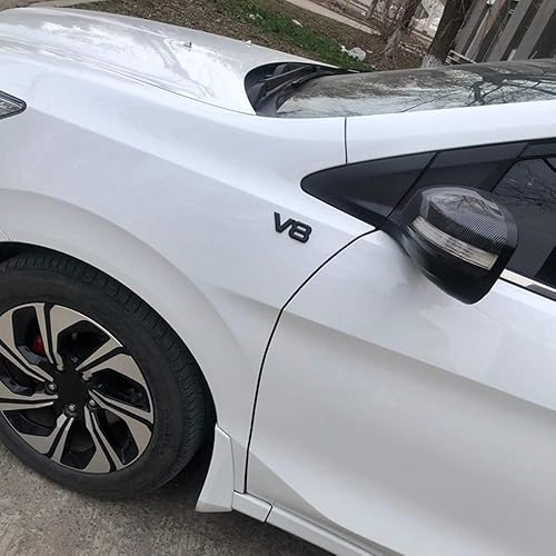 Miniatura 5 de DSYCAR V8 - Adhesivo metálico 3D para automóvil, calcomanía de metal V8 para camión, accesorios de repuesto (V8-negro)