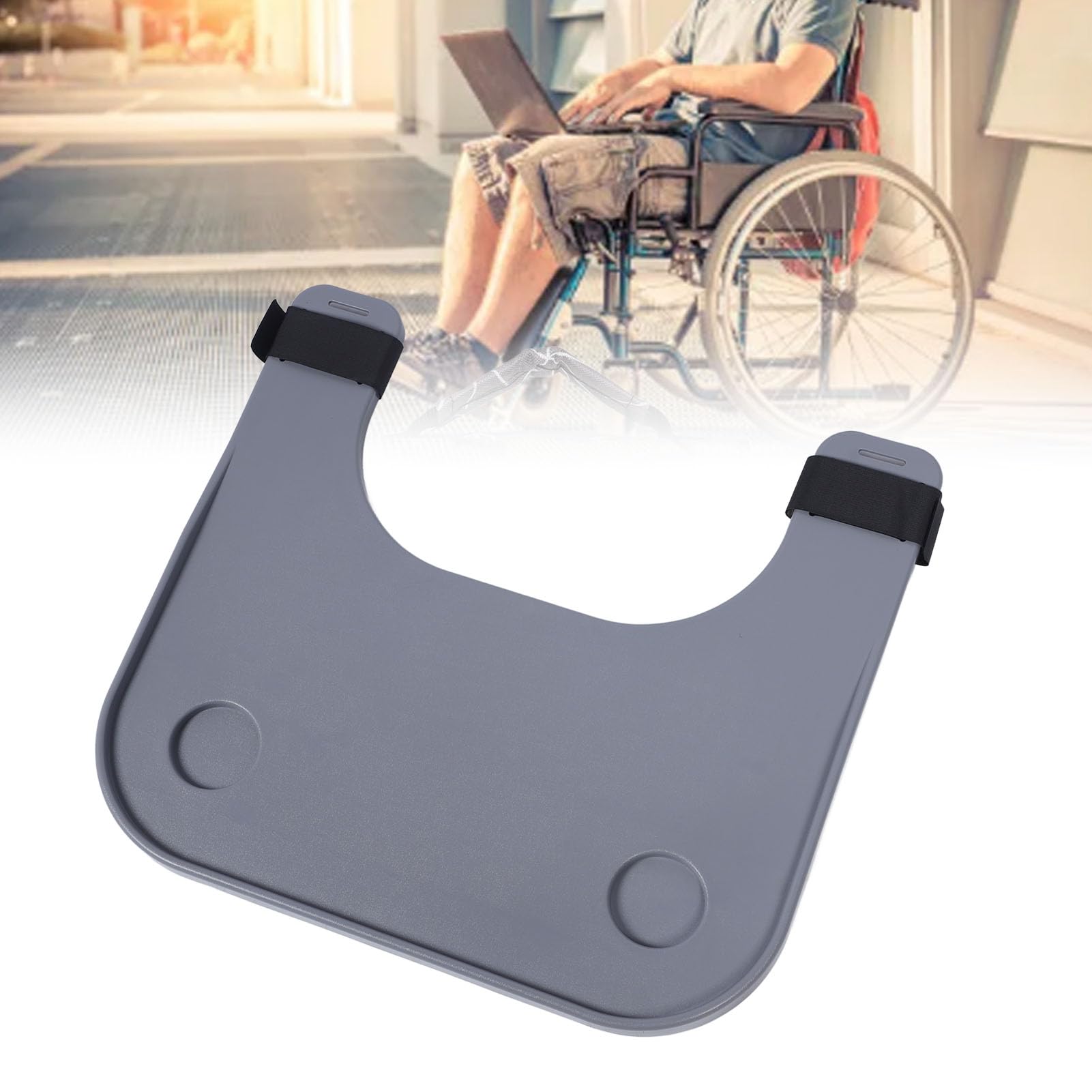 Escritorio para Silla de Ruedas, Bandeja Plegable para el Regazo de la Silla de Ruedas, Extraíble para el Hogar (#1)