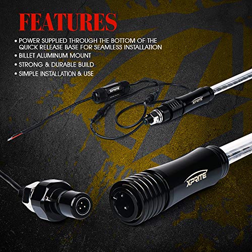 image for Xprite LED Whip Lights Waterproof for Offroad Jeep Sand Dune Buggy Can