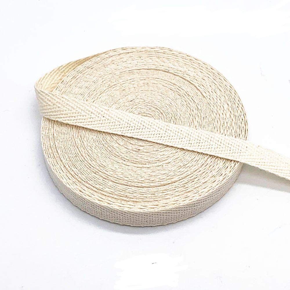 MoonyLI 10mm Cotton Webbing Tape - 45 Yard Roll, Herringbone Twill Tape For DIY Crafts, Sewing, & Decor - View #4