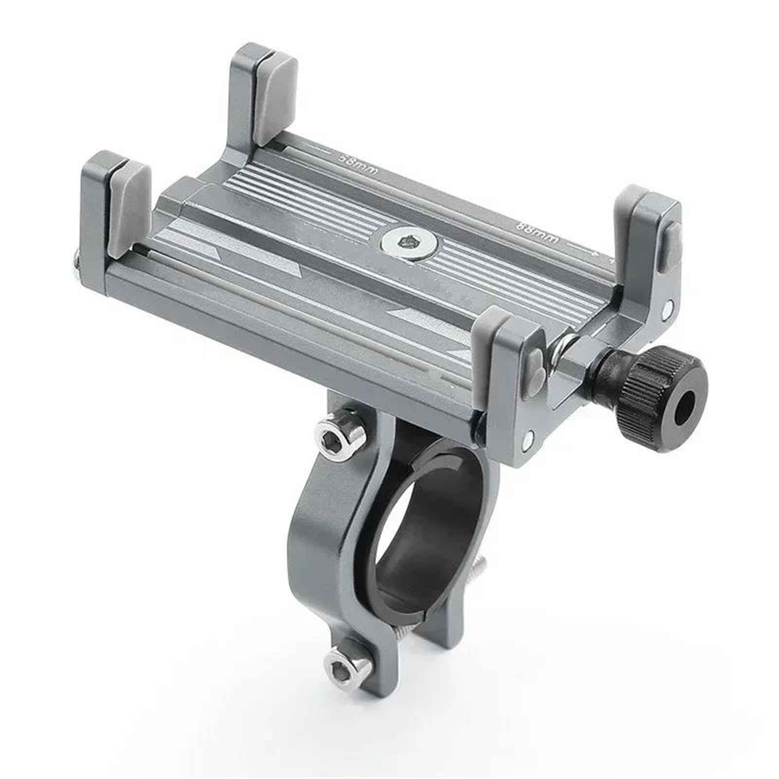 Supporto Telefono Moto Bici Smartphone Staffa In Lega Di Alluminio CNC Quattro Artigli Accessori Ciclismo(GRIGIO)