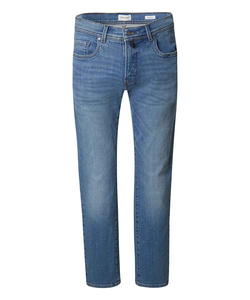 Pierre Cardin Herren Jeans PC-Lyon Tapered | Männer Hose | Regular Fit | Light Blue Stonewash 8171 | 34 30