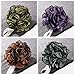 Loofah Shower Scrunchie Large for Men Women, 75g Each JCMASTER Mesh Pouf Poofs Puff Bath Lufa Loufa Luffa Scrubber Sponges for Exfoliating Your Skin, 4 Colors Pack
