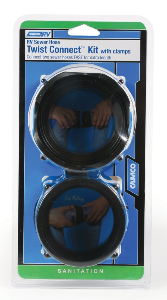 Camco 39543 RV Sewer Hose Twist Connect Kit