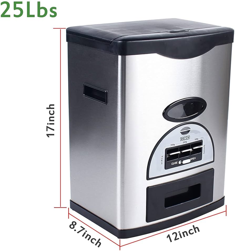 ステンレス　米びつ 10kg シルバー ステンレス 米びつ 10kg シルバー 米びつ 10kg ステンレス」の