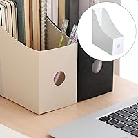 Vista 2 de SM SunniMix Soporte de plástico resistente para escritorio, carpeta de archivos para organización de oficina y almacenamiento, organizador de papel