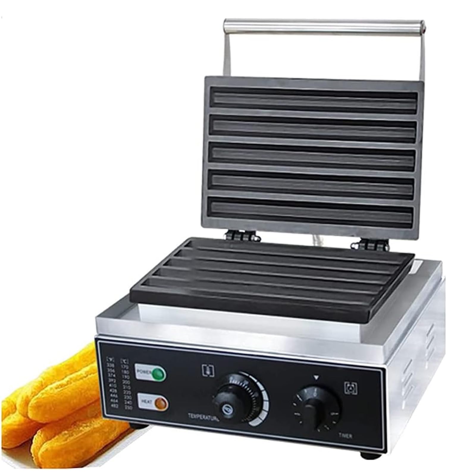 Komercyjna gofrownica Crispy Hot Dog, gofrownica, 5-siatkowa gofrownica elektryczna