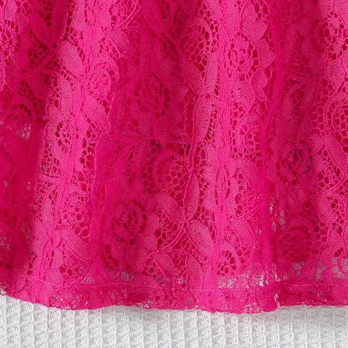 Toddler Girls Lace Embroidery Formal Dresses Kids Ruffle Sleeve Wedding Birthday Party Gown a Line Performance Dress3