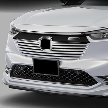 Honda Vezel BZ-33-BK Front Bumper Plating Molding Front Grille Garnish Accessory For Honda New Model Vezel RV Series ABS 1P TAIFY Black