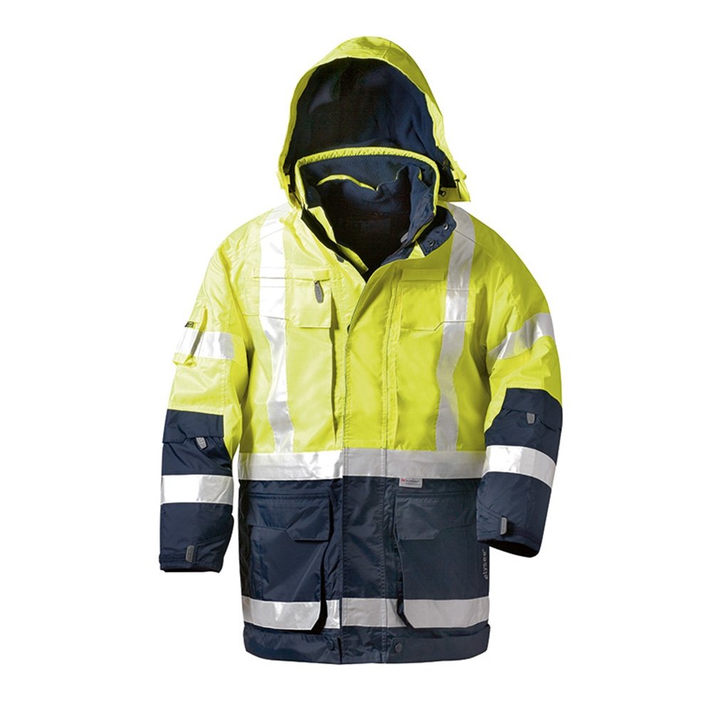 Warnschutzparka Jekyll, Gr. L, gelb/blau