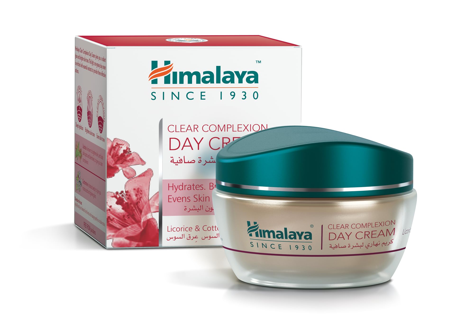 Himalaya Clear Complexion Whitening Day Cream - 50ml | Radiant Glow, Even Skin Tone, UV Protection