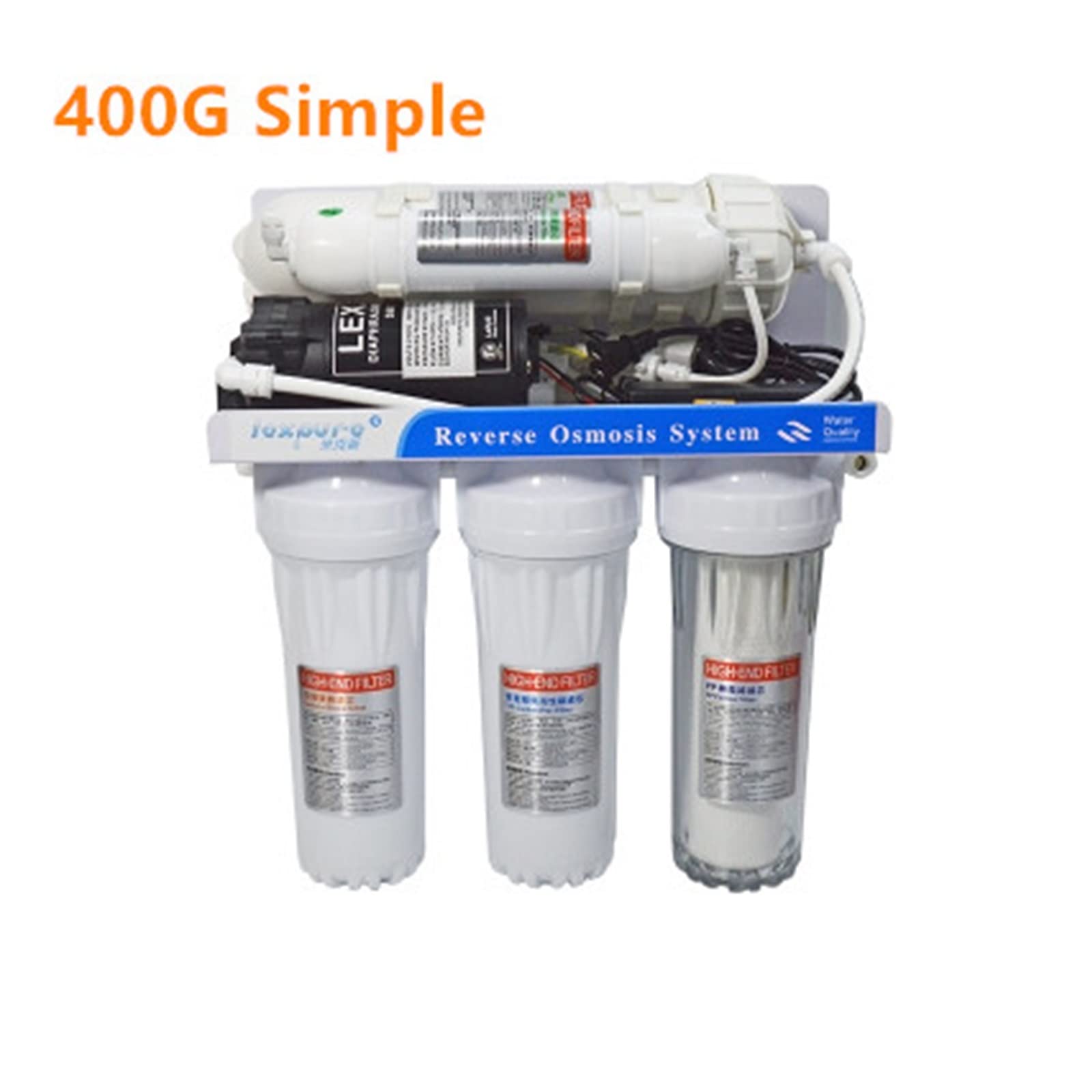 Sistema de ósmosis inversa Purificador de agua 400/600gpd, de ósmosis inversa, máquina de agua pura, filtro de agua de ósmosis inversa, de acuario de descarga automática Ahorro de dinero y ecológico